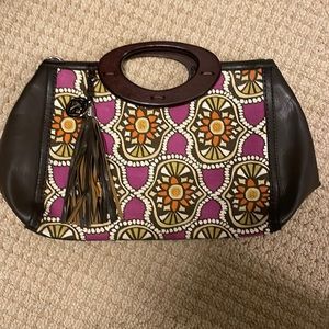 Relic Wood Handle Handbag